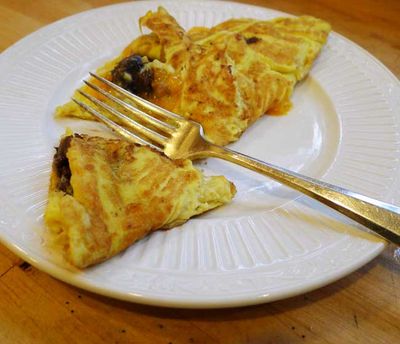 A Simple Omelette with Beans - Rancho Gordo