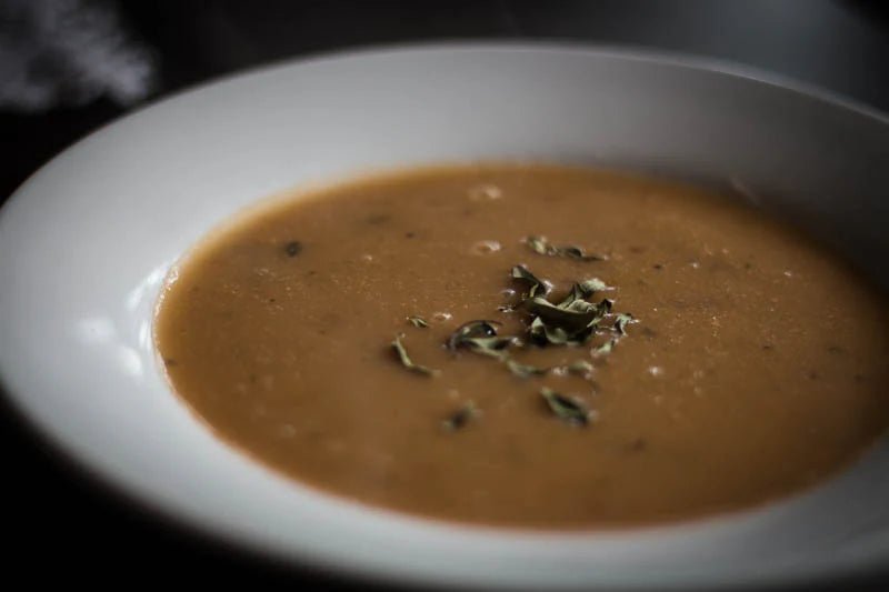 Alubia Blanca-Potato Soup with Cascabel Chile Salsa - Rancho Gordo