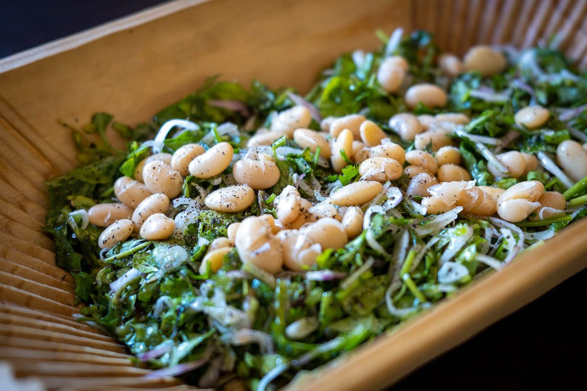 Alubia Blanca, Watercress, and Herb Salad - Rancho Gordo