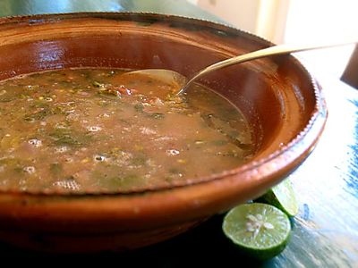 Bean and Purslane Soup - Rancho Gordo