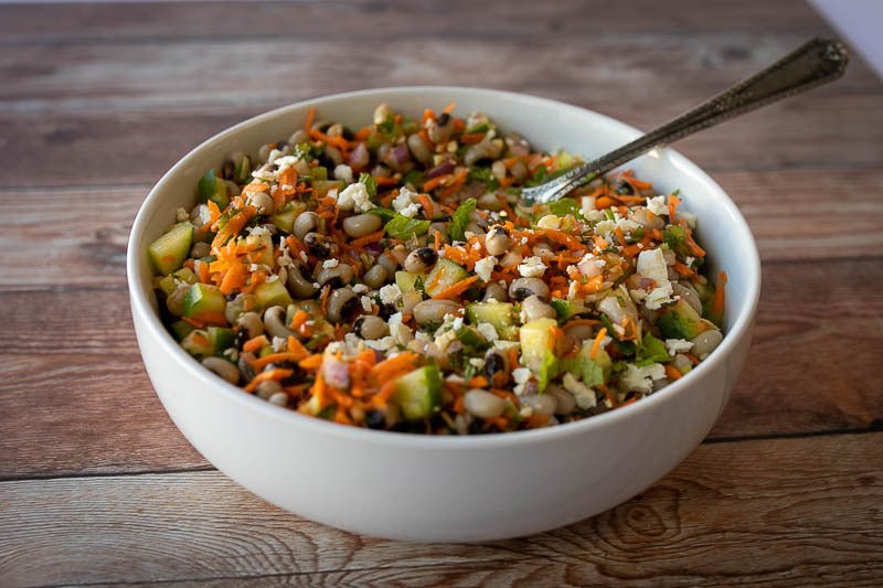 Black Eyed Pea and Carrot Salad with Spring Mint - Rancho Gordo