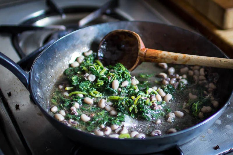 Black Eyed Peas and Greens - Rancho Gordo