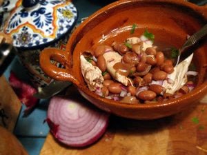 Borlotti Beans and Chicken - Rancho Gordo