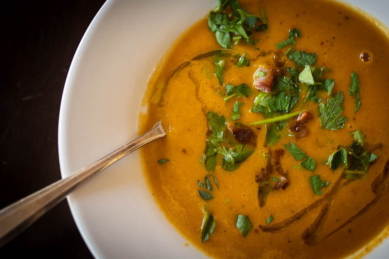 Carrot and Mayocoba Soup - Rancho Gordo