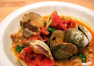 Clams with Chorizo and White Beans - Rancho Gordo