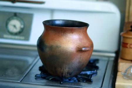 Cooking With Clay No.14  : Micaceous Clay Bean Pot - Rancho Gordo