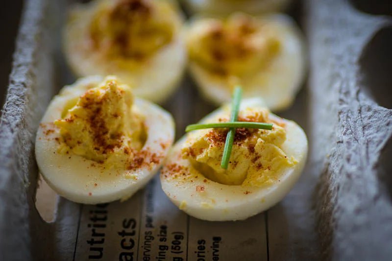 Deviled Eggs with a Touch of Stardust - Rancho Gordo