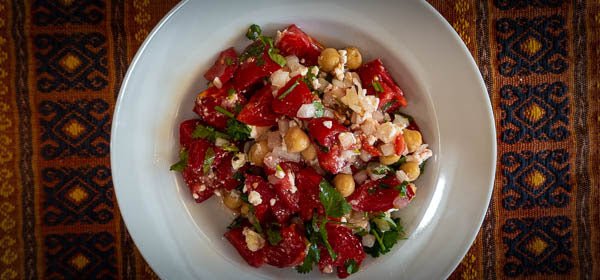 Garbanzo, Tomato and Feta Salad - Rancho Gordo