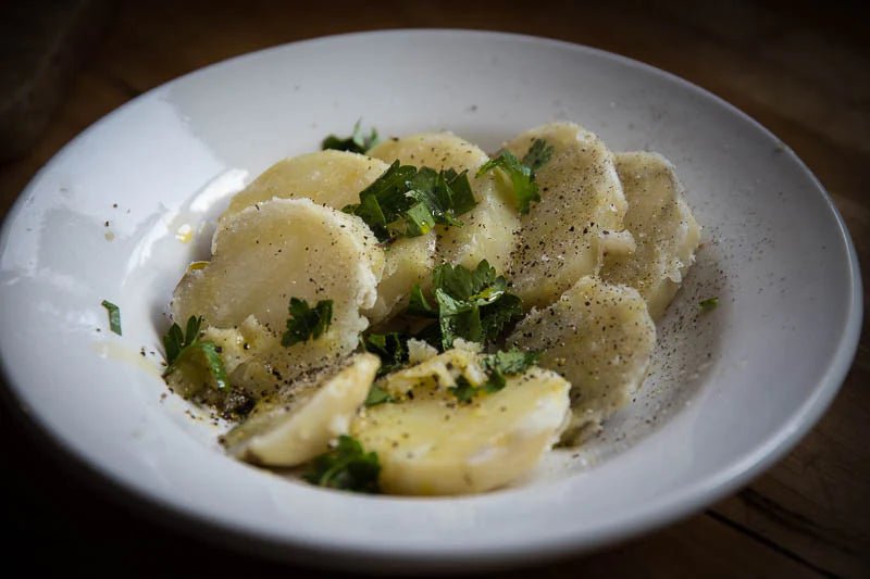 Herb-Steamed Potatoes and New Olive Oil - Rancho Gordo