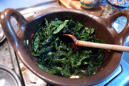 Kale with White Beans - Rancho Gordo