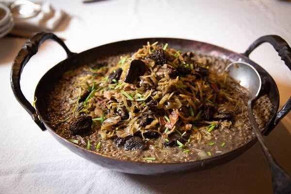 Lentils with Cabbage and Morel Mushrooms - Rancho Gordo