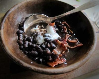 Midnight Beans with Bacon - Rancho Gordo