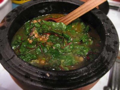 Swiss Chard Soup with Chickpeas and Barley - Rancho Gordo