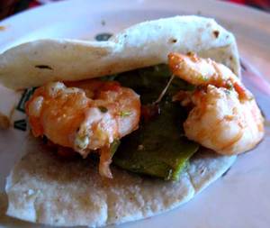 Tacos with Shrimp and Nopalitos - Rancho Gordo