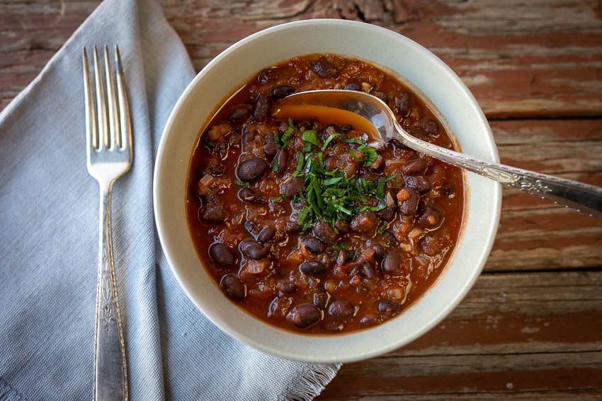 Vegetarian Black Bean Chowder - Rancho Gordo