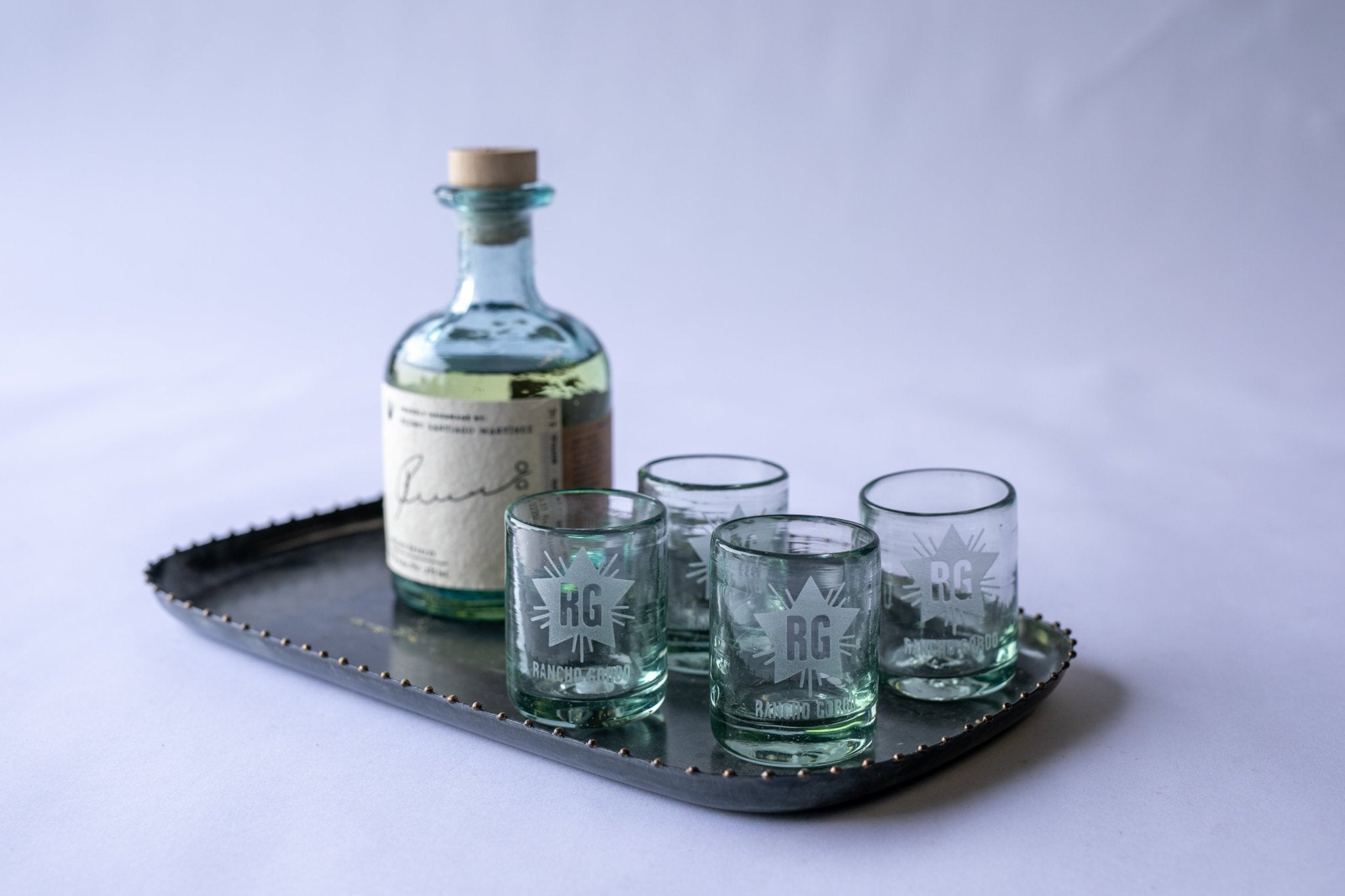 Handblown Rancho Gordo Shot Glasses - Rancho Gordo