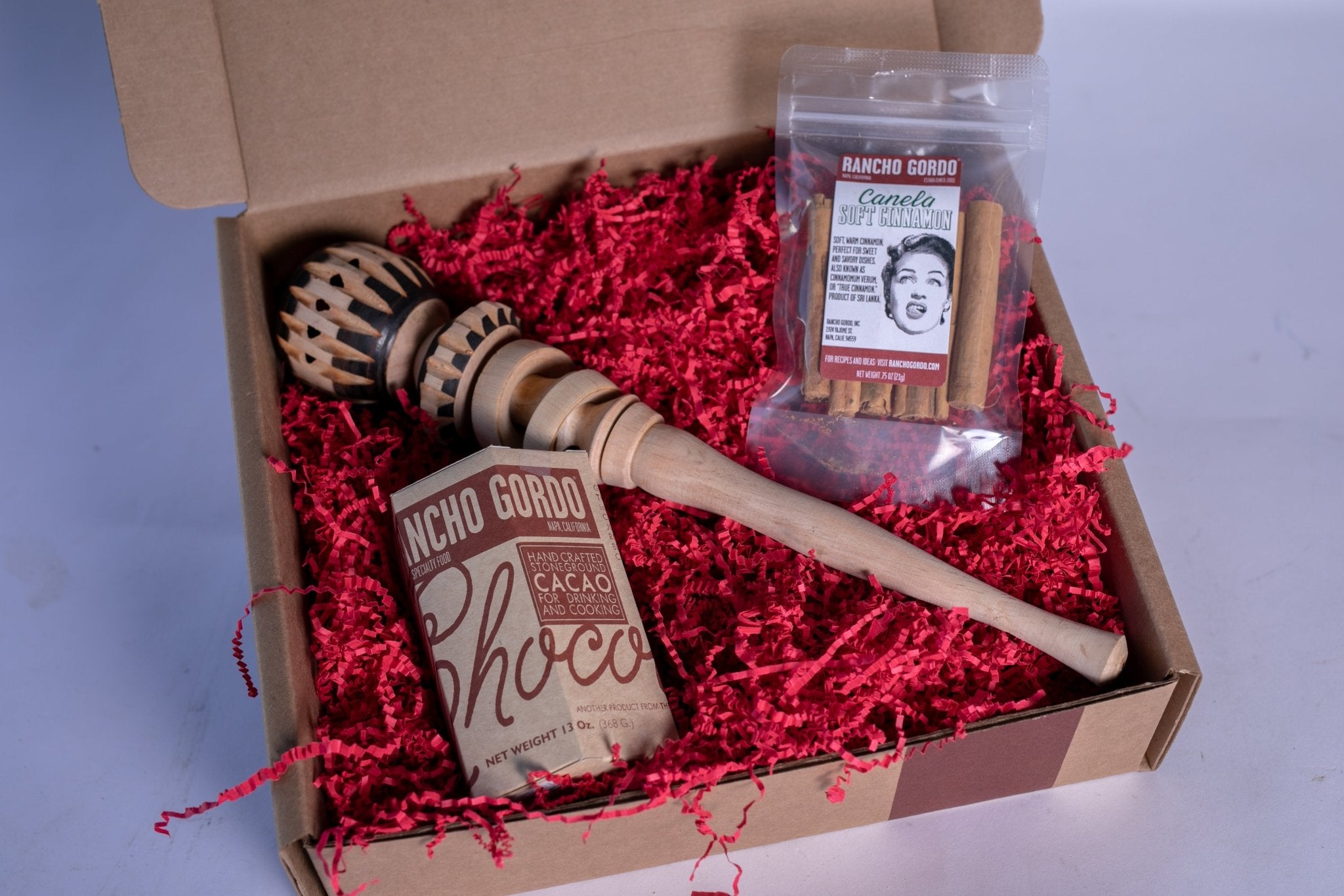 Stoneground Chocolate and Molinillo Gift Set - Rancho Gordo